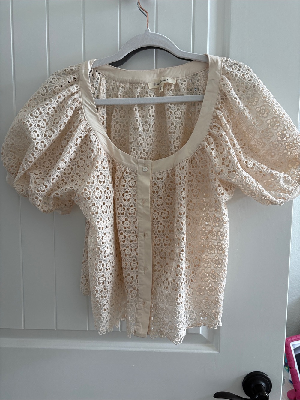 ANTHROPOLOGIE: Eyelet Top